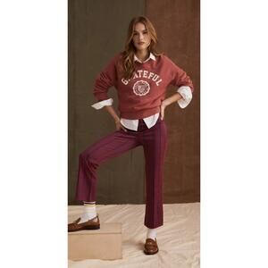 Anthropologie Maeve Margot Kick-Flare Pants NWT | Plaid Red/Blue | Med